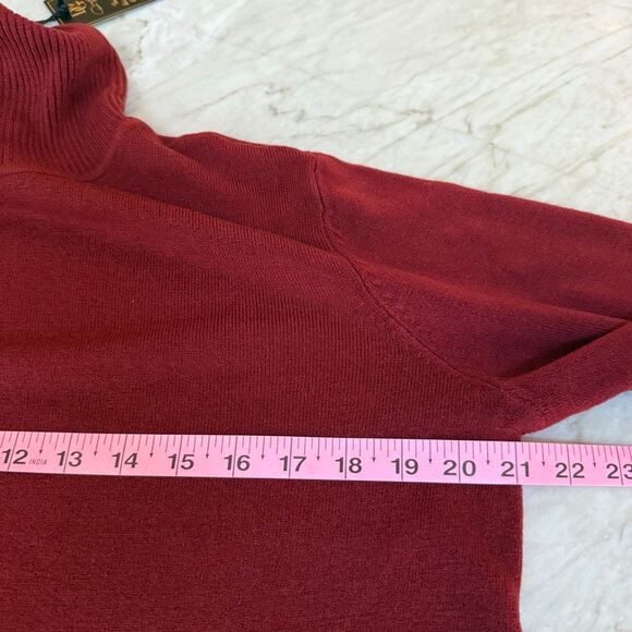 DG2 by Diane Gilman Lux Touch Turtleneck Sweater with Lace-Up Sides size 1X NWT - Picture 5 of 7